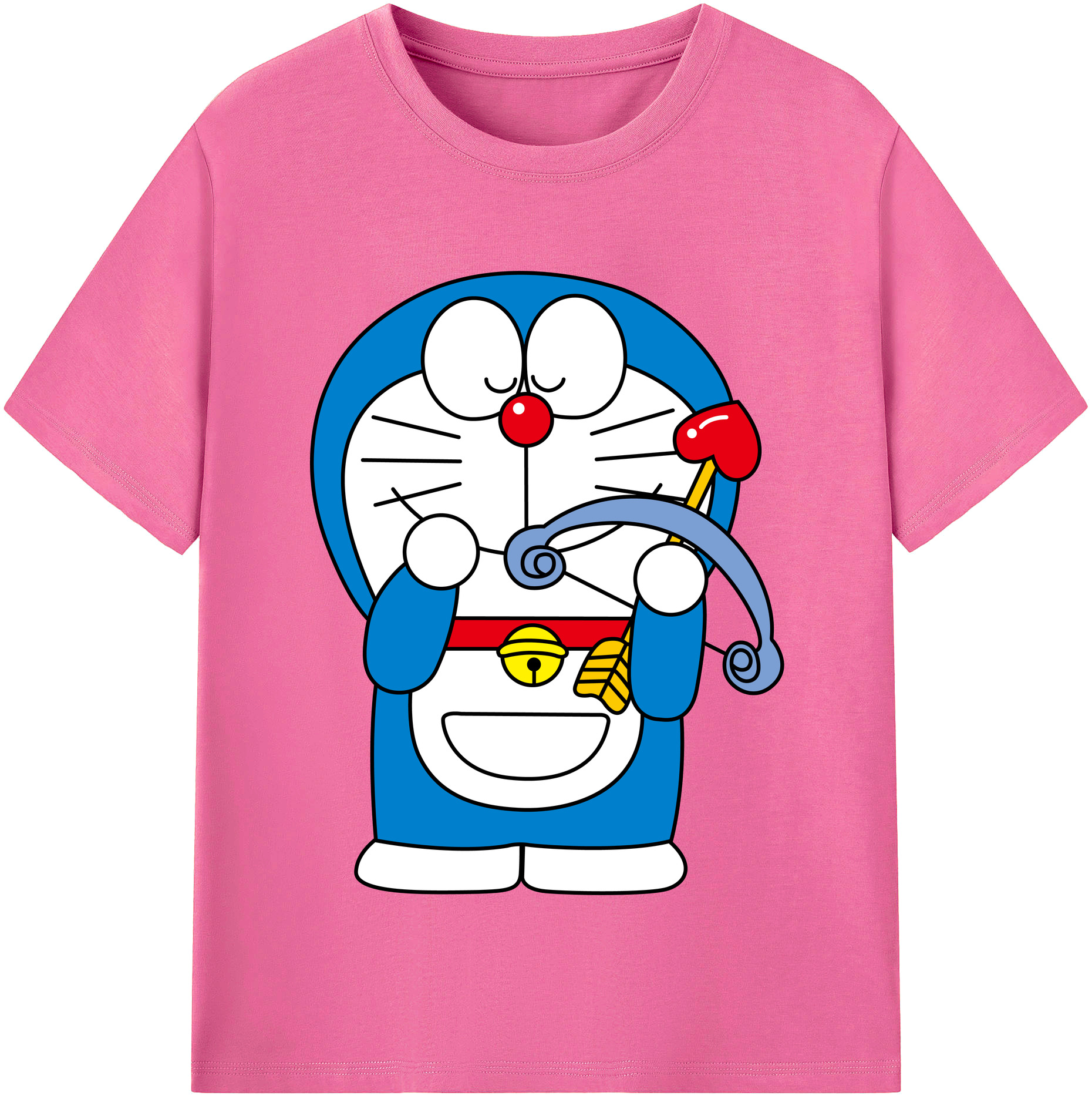 （画像用） ドラえもん Doraemon レディースカジュアルプリントTシャツ（綿100％）